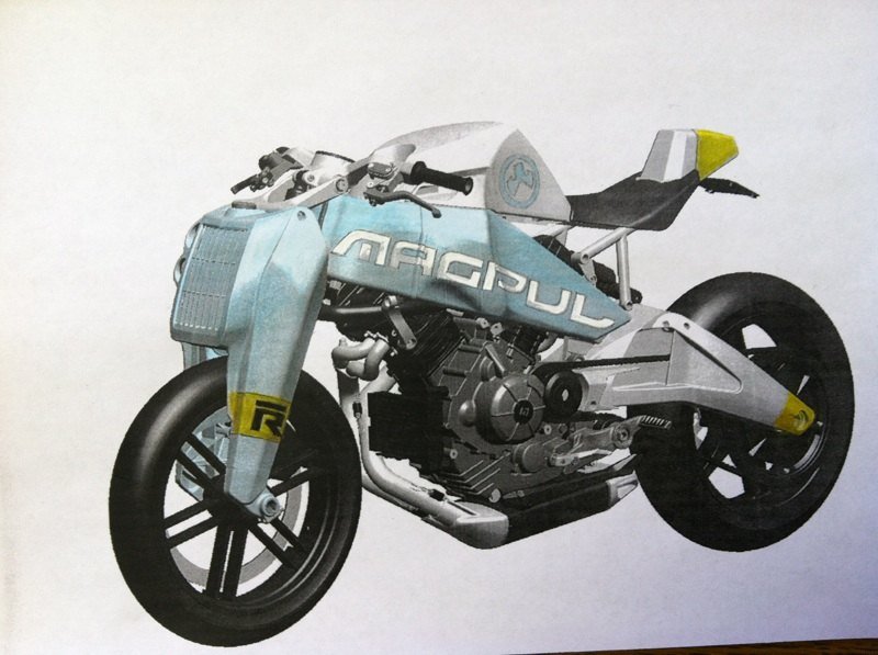 Light blue, white and yellow Magpul Ronin paint concept