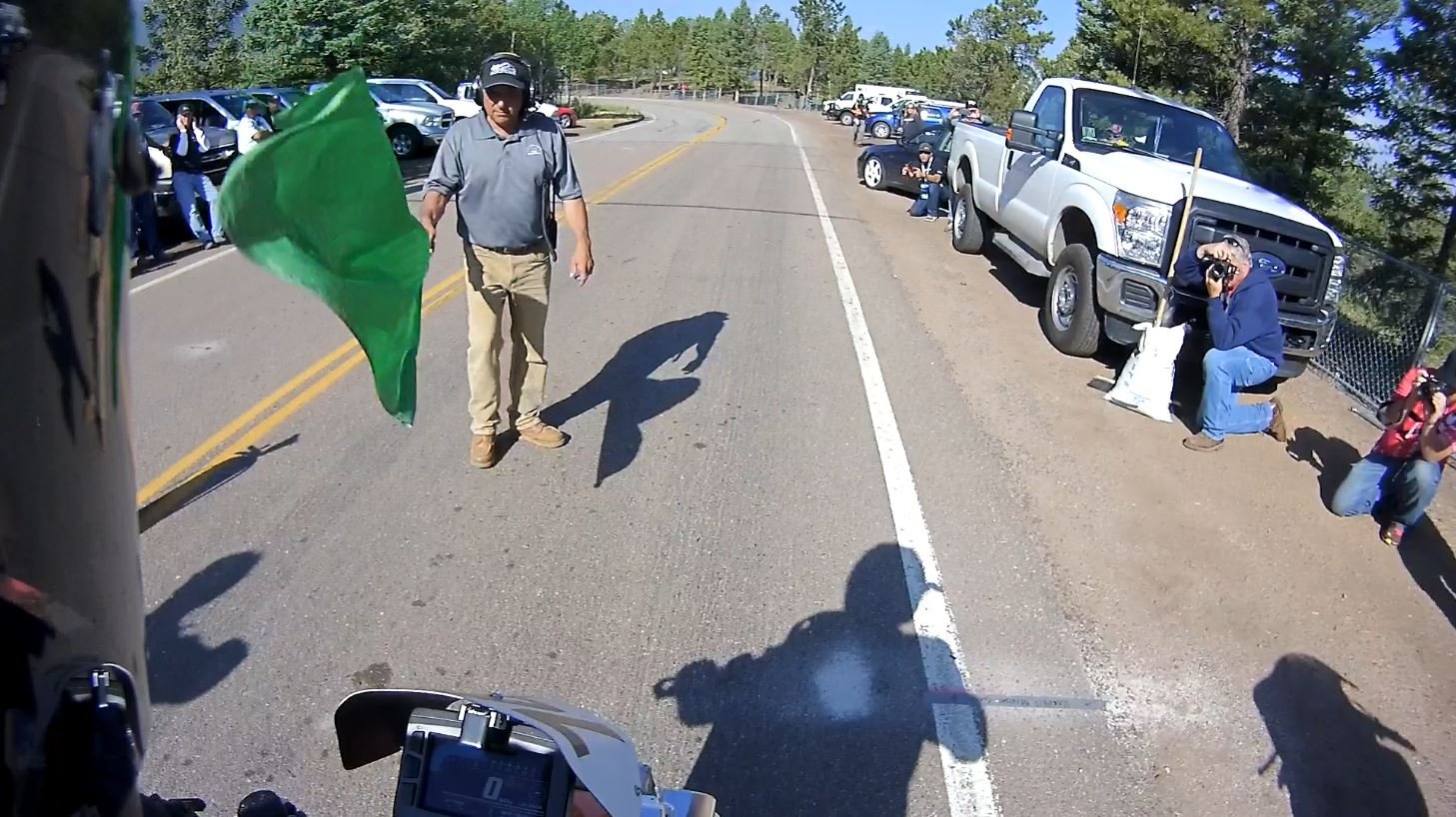 Pikes Peak — green flag